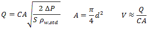 Leak rate equations