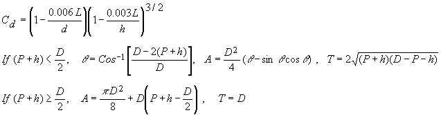 U flume equations