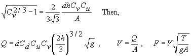 U flume equations