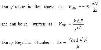 Darcy equations