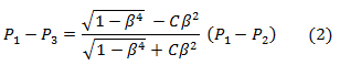 Discharge coefficient in pressure loss