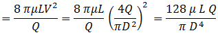 Equation 2 for pressure drop