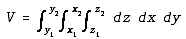 General volume equation