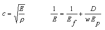 Water hammer wave speed and modulus equations