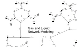 gas and liquid network modeling